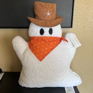 Isaac Mizrahi ghost cowboy decorative pillow